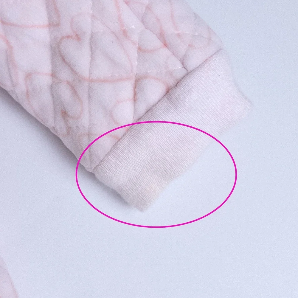 Nordstrom Quilted Heart Pram Suit Baby 6M Pink Fleece Hood‎ Bear Ears